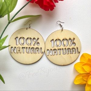 100% Natural Earrings/Wood Jewelry